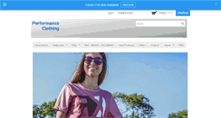 Desktop Screenshot of performance-clothing.com